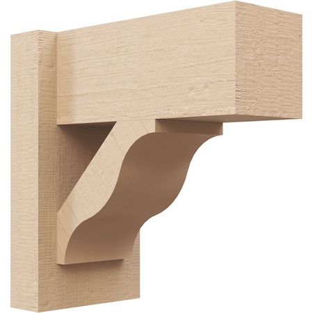 Ekena Millwork 6-in W x 12-in D x 12-in H Funston Block Rough Cedar Woodgrain TimberThane Outlooker, Primed Tan OUTUR060X12X12FST44RCPR